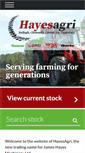 Mobile Screenshot of hayesagri.com